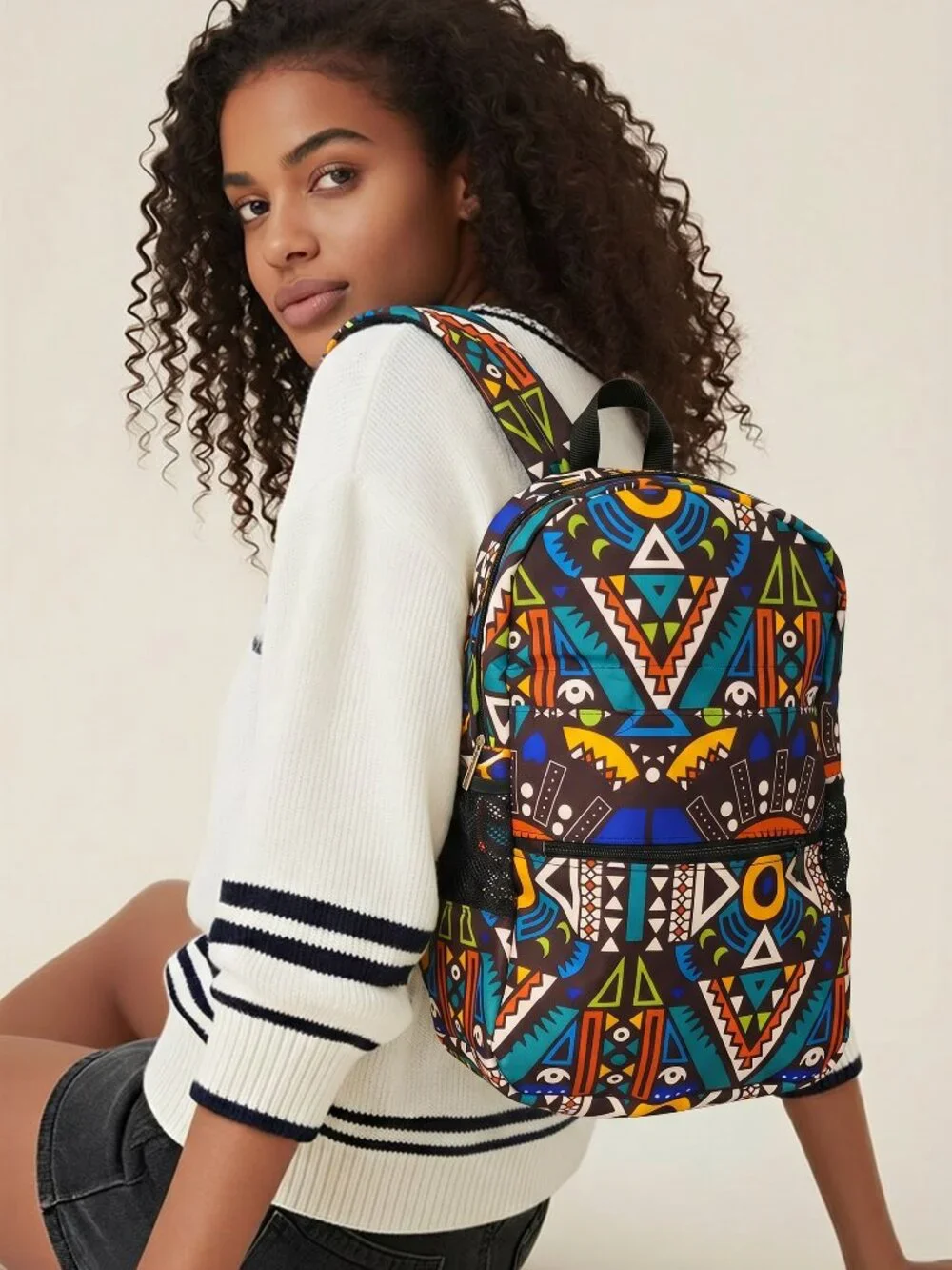 African Ankara Style Backpacks